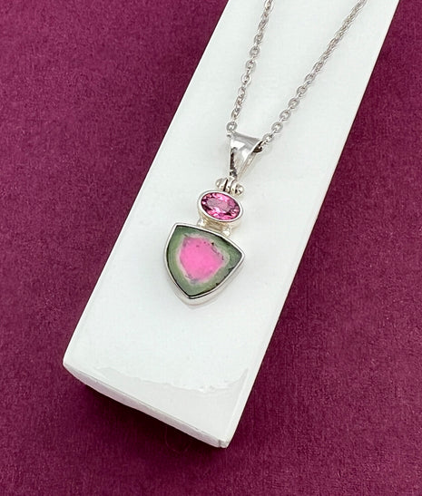 Watermelon Tourmaline Pendant