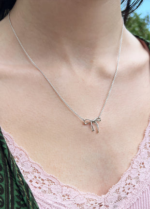 Ribbon Bow Necklace