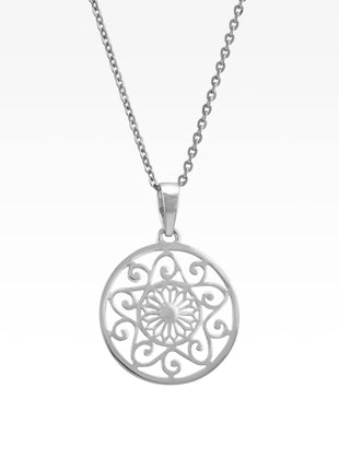 Pinwheel & Scroll Necklace