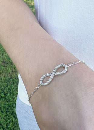 CZ Infinity Bracelet