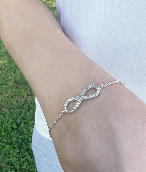 CZ Infinity Bracelet