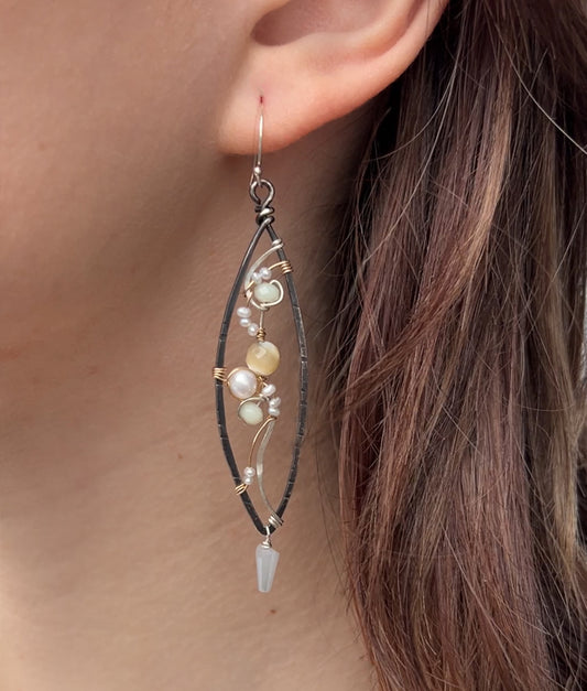 Pearl Power Earrings