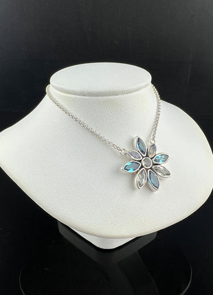 Topaz & Moonstone Flower Necklace