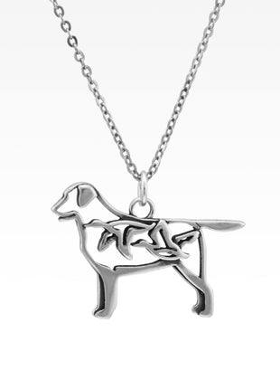 Dog with Flying Ducks Pendant