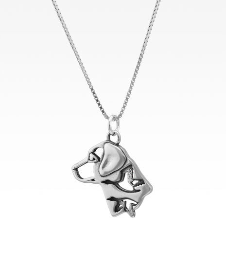 Dog Head with Ducks Pendant