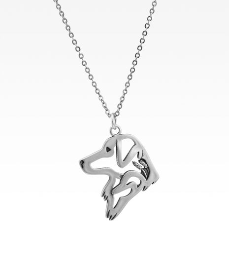 Waterfowl Dog Head Pendant