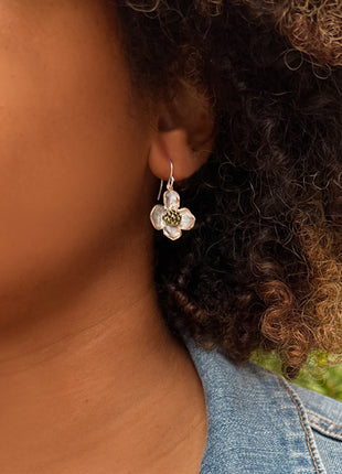 Dogwood Wire Drop Earrings