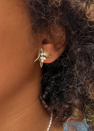 Flowering Myrtle Post Earrings