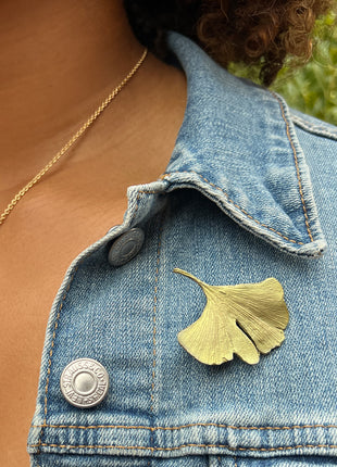 Ginkgo Pin Small
