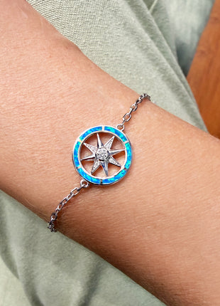 Opal Compass Rose Bracelet