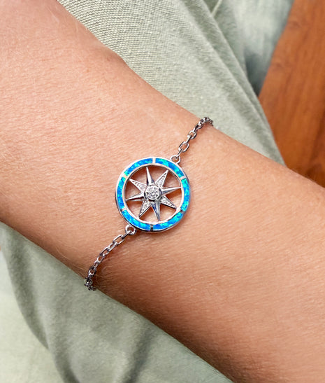 Opal Compass Rose Bracelet