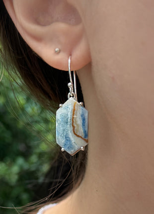 Blue Scheelite Earrings