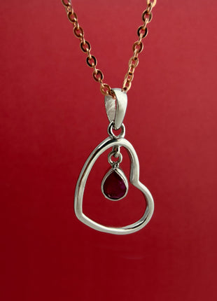 Heart with Ruby Pendant
