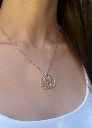 Pumpkin Filigree Pendant