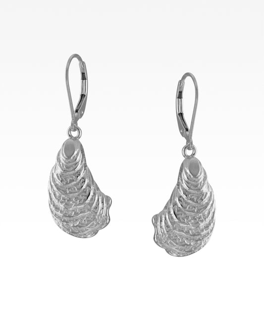 Sterling Oyster Earrings