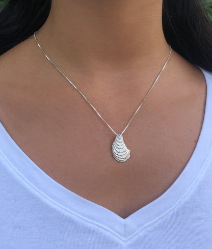 Sterling Oyster Necklace