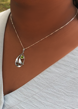 Peridot Sailboat Pendant