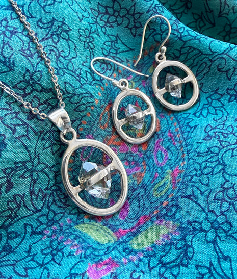 Herkimer Diamond Earrings