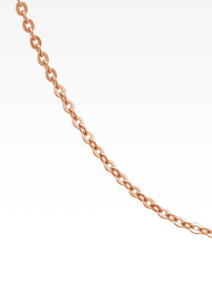 Link Chain Rose Vermeil 18"-19"