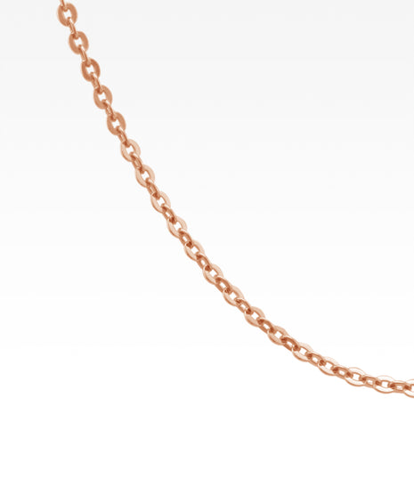 Link Chain Rose Vermeil 18"-19"