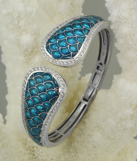 Marina Sea Blue Mermaid Bangle