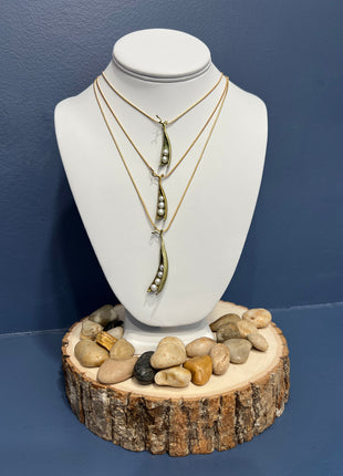 2 Pearl Peapod Necklace